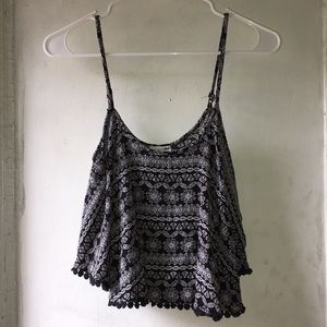 Black and White Tribal Print Tank